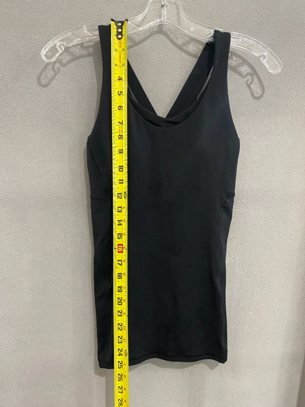 Lululemon Black Strappy Back Tank Top Womens Built In Bra Yoga Athletic Top - Picture 3 of 6